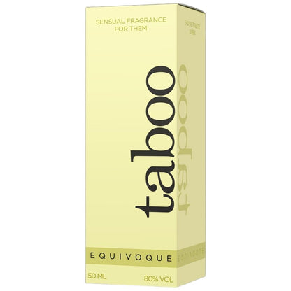 Frasco de RUF Perfume Taboo Equivoque com Feromonas para Ele e Ela 50ml