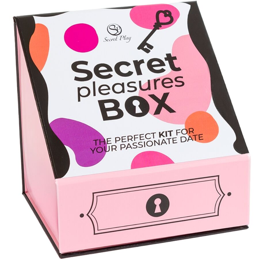 Imagem do Secret Play Kit de Prazeres para Casais com dados, vibrador bala e pena erótica.