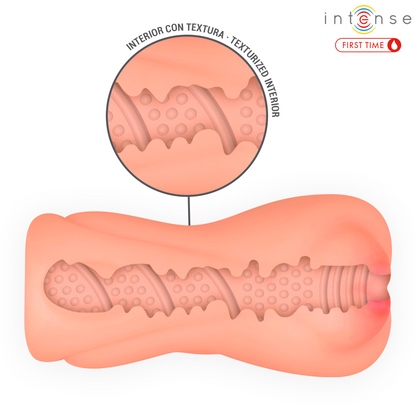 Masturbador masculino Intense Sophie com efeito virgem e textura realista