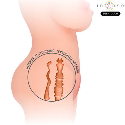Masturbador Torso Intense Deep Touch Jesse com dupla abertura vaginal e anal realista