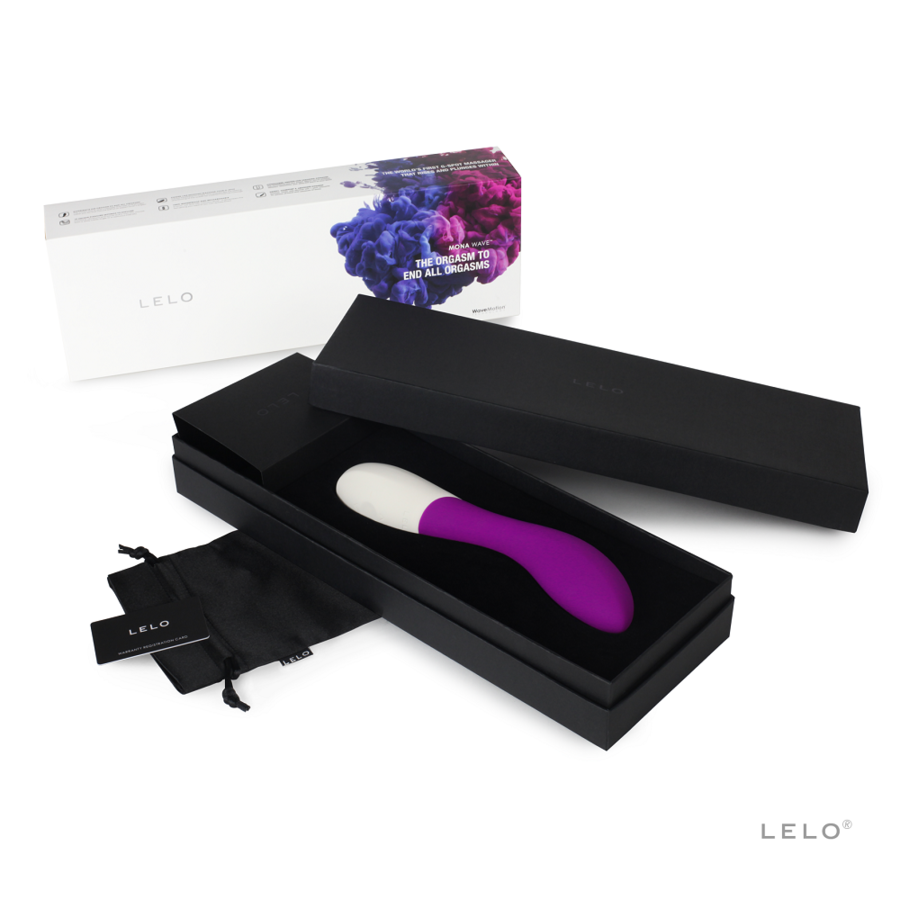 LELO Vibrador Mona Wave Rosa Profunda, um estimulador de Ponto G com design ergonómico e movimento ondulatório.