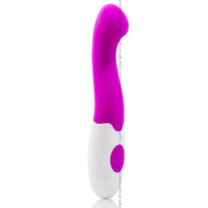 Vibrador Charles da PRETTY LOVE em lilás e branco, com design ergonómico e silicone suave.