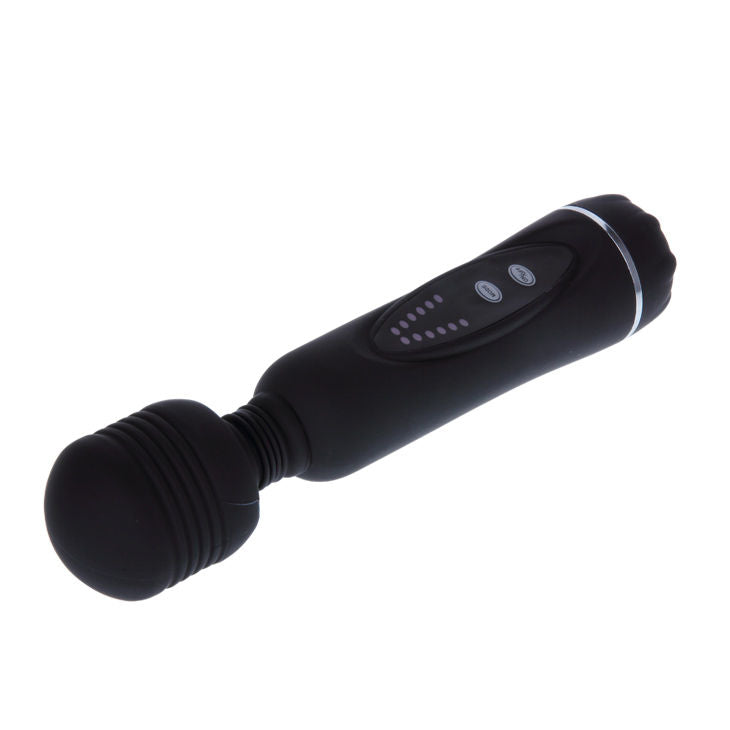 Close-up do PRETTY LOVE Vibrador Massageador Flirtation, destacando suas cabeças intercambiáveis e design ergonômico em silicone.