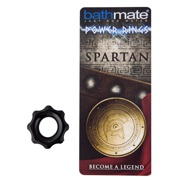 Anel peniano BATHMATE Spartan Preto para ereção prolongada.