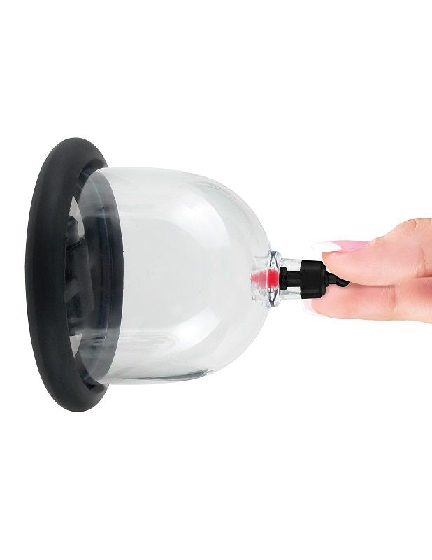 Close-up do FETISH FANTASY SERIES Conjunto de Sucção 6 Peças, mostrando as ventosas e o adaptador.