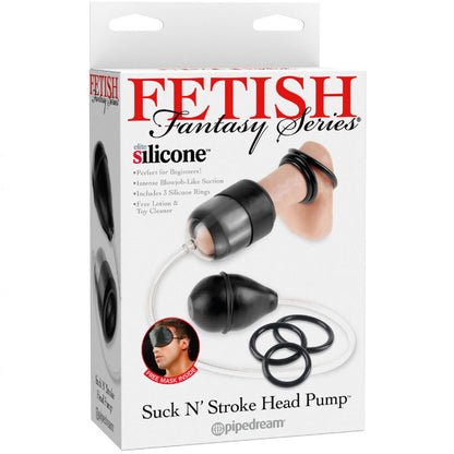 Bomba de sucção para glande FETISH FANTASY SERIES com anéis de aumento e kit completo
