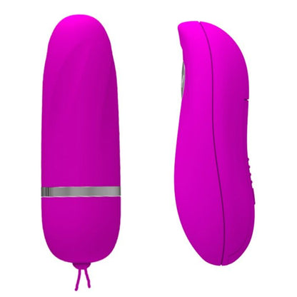 PRETTY LOVE Ovo Vibratório Debby com Controle Remoto em silicone lilás, exibindo design elegante.