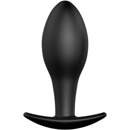 Detalhe do Plug Anal Âncora de Silicone Preto PRETTY LOVE 8.5cm