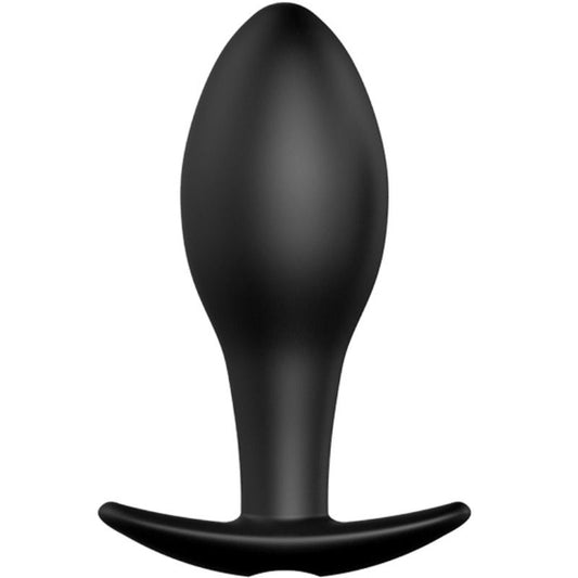 Plug Anal Vibratório PRETTY LOVE Âncora de Silicone Preto com Controle Remoto