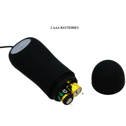 Plug Anal Vibratório PRETTY LOVE Âncora de Silicone Preto com Controle Remoto