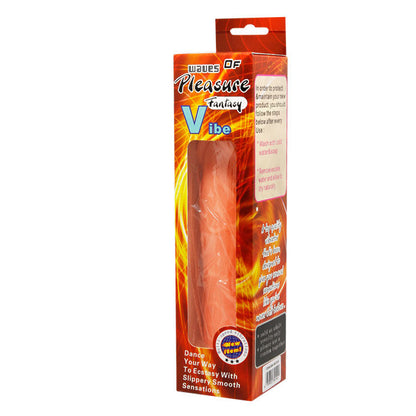 Close-up do BAILE Consolador Vive Realistic 19.8 CM mostrando sua textura realista e base com ventosa.