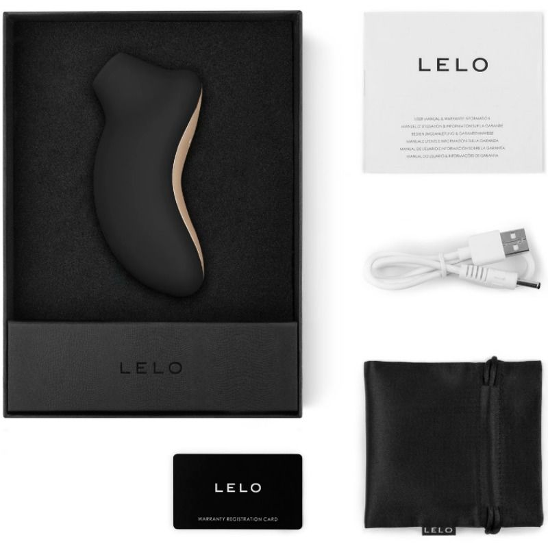 Lelo Sona Cruise Preto, estimulador de clítoris com design ergonómico e ondas sónicas.