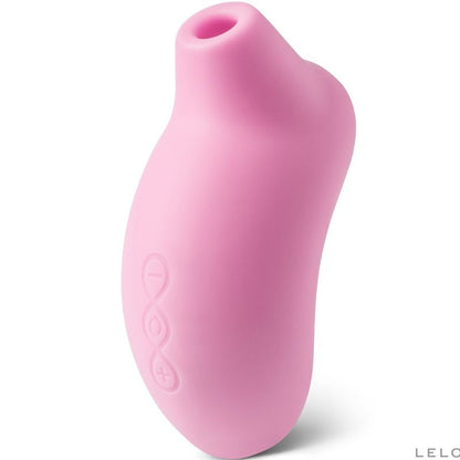 Close-up do LELO Estimulador de Clitóris SONA Sônico Rosa, destacando seu design ergonômico e material de silicone macio.