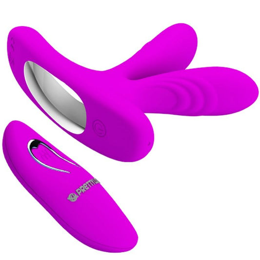 PRETTY LOVE Estimulador de Dedo Mágico vibratório de silicone com controle remoto