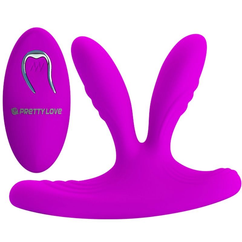 PRETTY LOVE Estimulador de Dedo Mágico vibratório de silicone com controle remoto