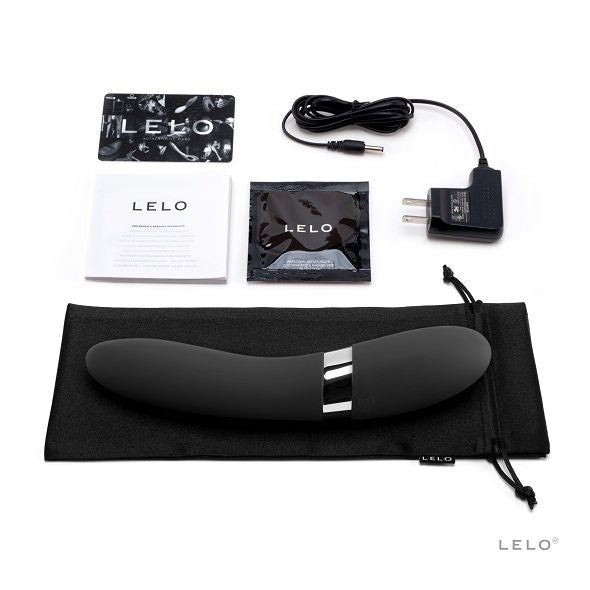 Close-up do vibrador LELO Elise 2 Preto, destacando o seu design elegante e material de silicone de grau médico.