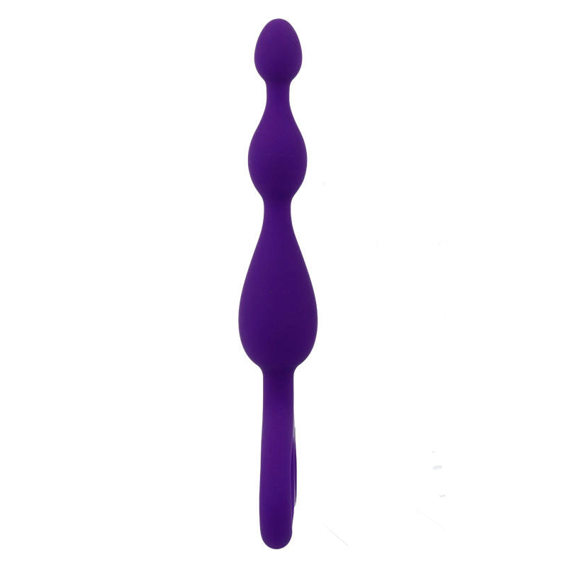 INTENSE Danti Estimulador Anal Lilás de silicone macio, mostrando detalhes do design e textura.