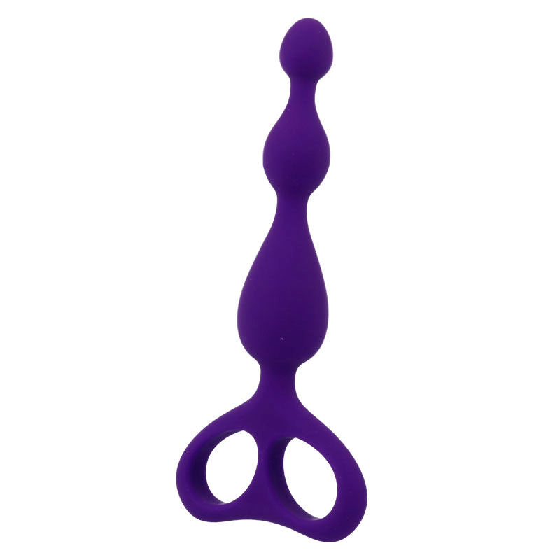 INTENSE Danti Estimulador Anal Lilás de silicone macio, mostrando detalhes do design e textura.