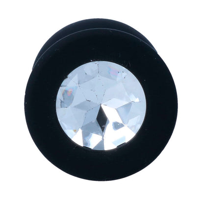 Close-up do Plug Anal Intense Shelki M em silicone macio preto