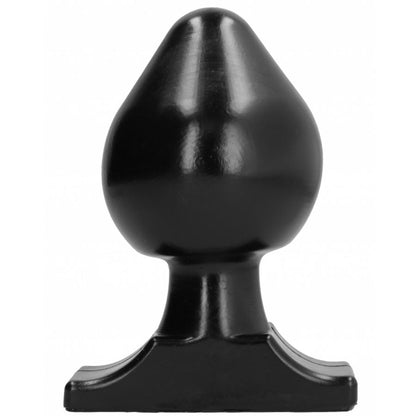 Close-up do Plug Anal ALL BLACK Flexível 19 cm, mostrando seu design suave e material
