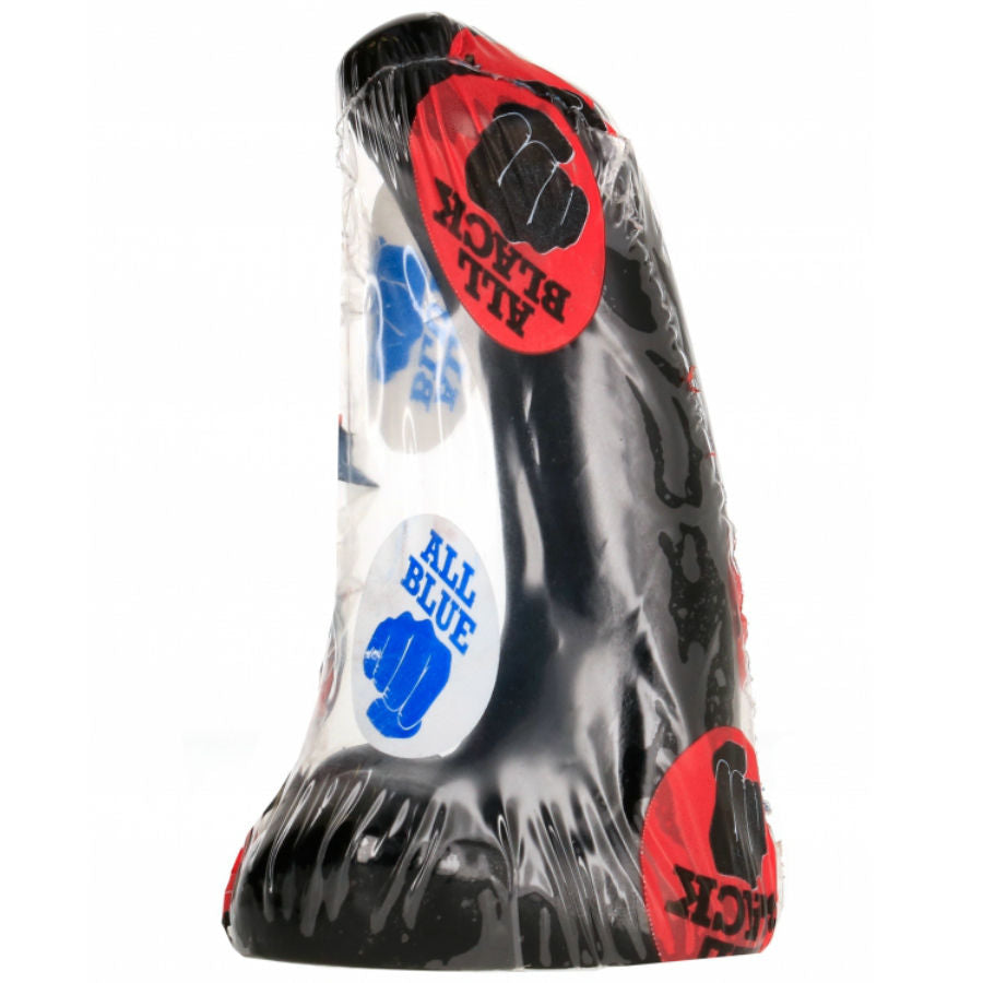ALL BLACK Dildo Compacto 9 CM com design elegante e textura suave.