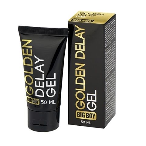 Frasco do Gel Retardante COBECO Golden Delay Big Boy 50ml para performance prolongada
