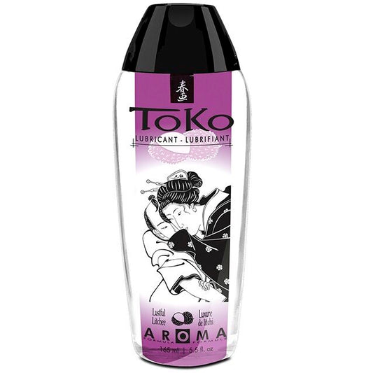 Shunga Lubrificante Toko Aroma Lustful Sabor Litchi para prazer íntimo.