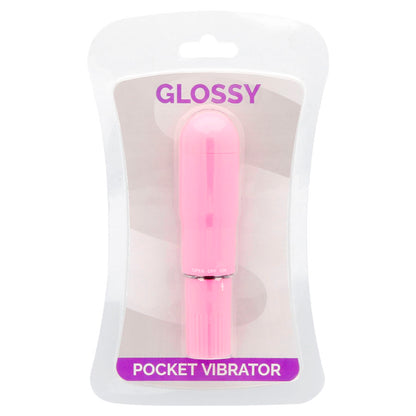 Imagem do GLOSSY Vibrador de Bolso Deep Rose, destacando seu design compacto e cor vibrante.