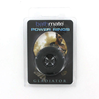 Anel Peniano Gladiador Preto Bathmate em material TPR para ereções duradouras.