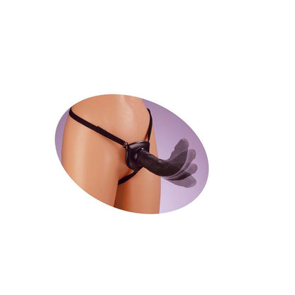 Close-up do Dildo Strap-On FETISH FANTASY SERIES, mostrando sua textura realista e o arnês ajustável.