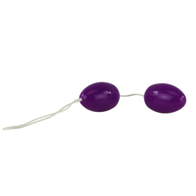 Close-up of the BAILE Bolas Gêmeas Anais Lilás com Cordão Vibratório showing its smooth texture and design.