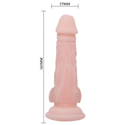 Dildo realista BAILE de 16.5 CM com ventosa e textura de pele natural