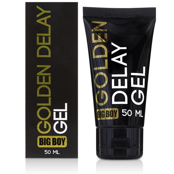 Frasco do Gel Retardante COBECO Golden Delay Big Boy 50ml para performance prolongada