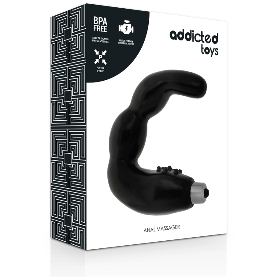 ADDICTED TOYS Massageador Anal de Próstata Vibratório para prazer intenso.
