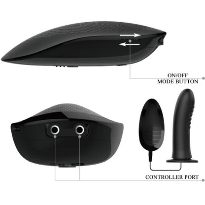 PRETTY LOVE Myron Strap-On com Vibração e Dildo Oco, mostrando detalhes e textura