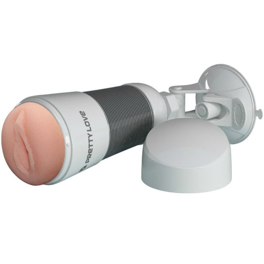 Pretty Love Masturbador Masculino Vagina Hedy Branco, close-up da textura interna realista