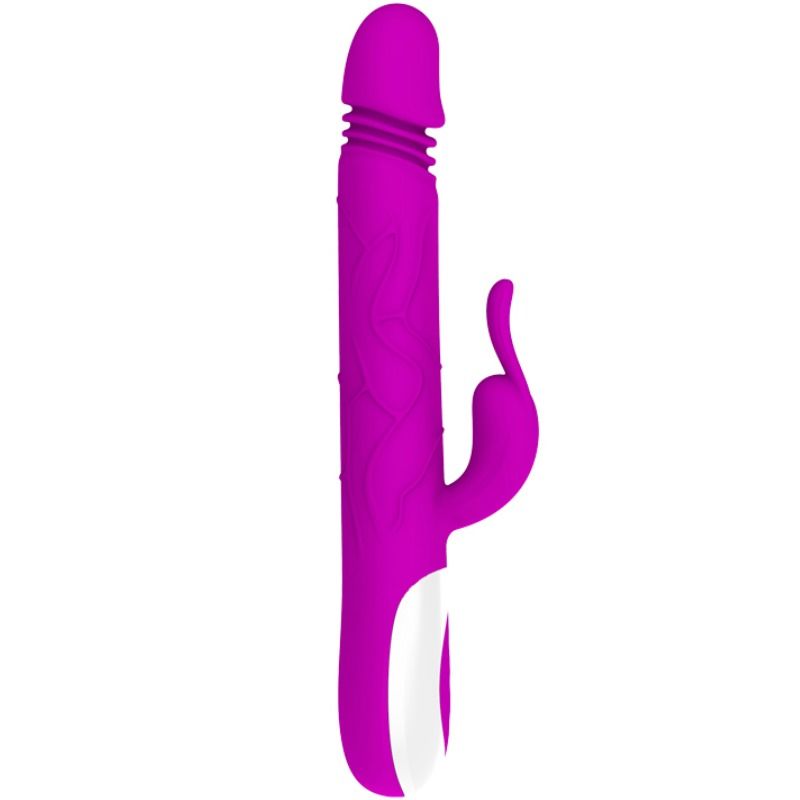Detalhes do Vibrador Multifuncional Pretty Love Adrian com silicone e funções de vibração e movimento