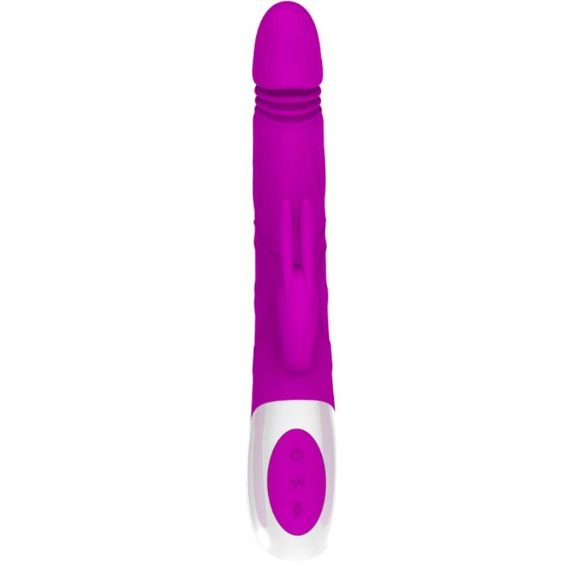 Detalhes do Vibrador Multifuncional Pretty Love Adrian com silicone e funções de vibração e movimento
