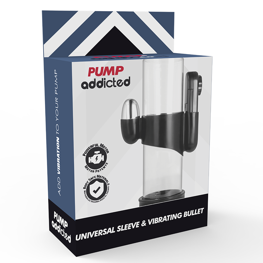 PUMP ADDICTED Bala Vibrante para Bombas de Vácuo, para estimulação extra e prazer intensificado.