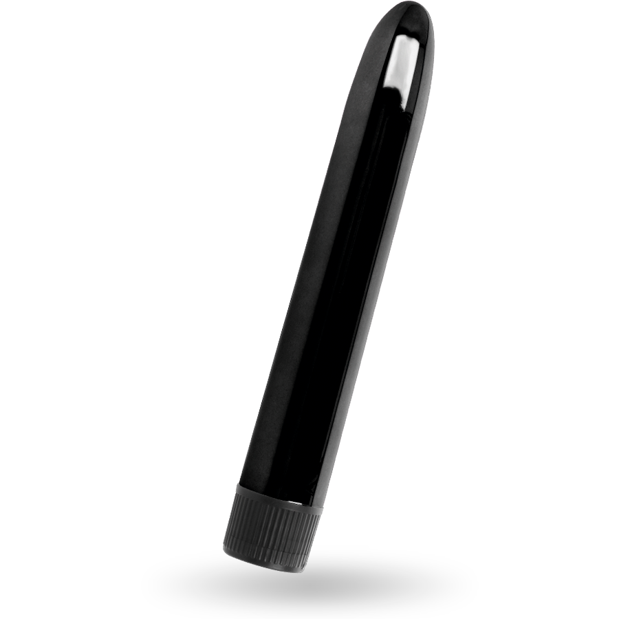 Vibrador Intense Vito Preto de 17cm com design ergonómico e cor escura.