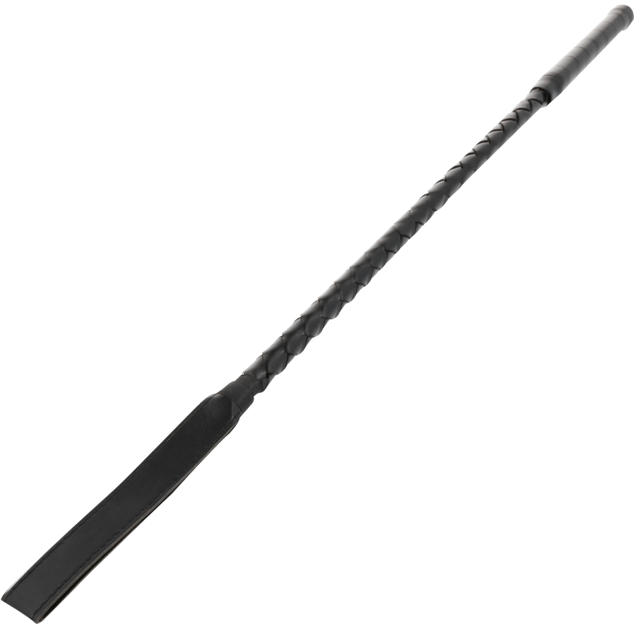 Chicote BDSM Darkness Fetish Preto 70 CM para jogos de dominação e fetiche.