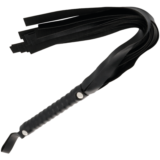 Chicote de Bondage Darkness Preto 51 CM para sessões BDSM