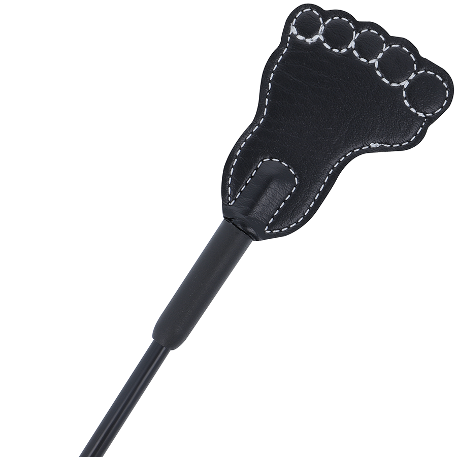 Chicote DARKNESS Dupla Ação para fetiche e BDSM, com cabo e ponta de PVC