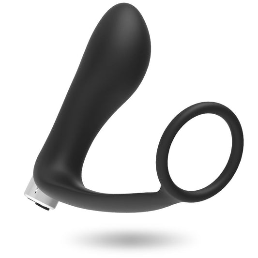 Vibrador prostático recarregável Addicted Toys preto, design ergonómico para estimulação anal