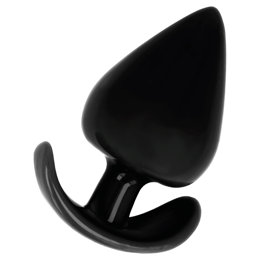 Plug Anal Addicted Toys de 9.5cm, com textura supermacia e base ergonómica.