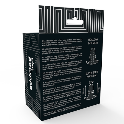 Imagem do ADDICTED TOYS Dilatador Anal Oco 11cm Transparente, mostrando seu design e material TPE.