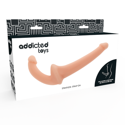 ADDICTED TOYS Dildo Sem Arnês com Nervuras e Estimulação G-Spot, em detalhe.