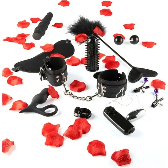 Imagem do TOYJOY Kit Inicial de Brinquedos, mostrando os diversos itens para casais.