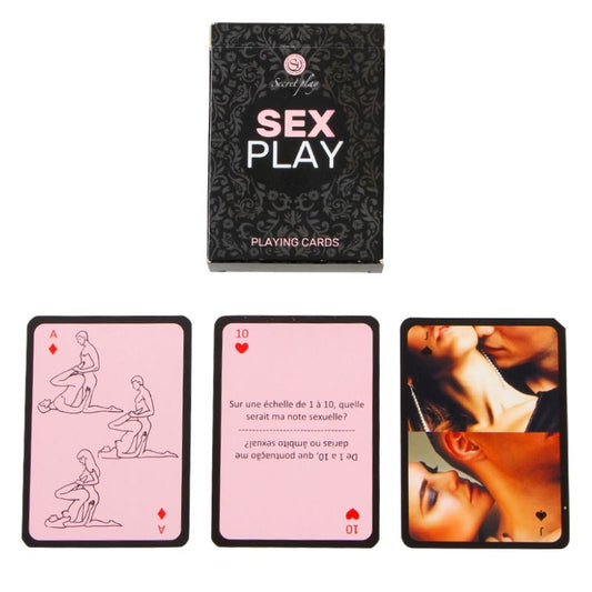 Jogo de cartas erótico SECRETPLAY Sex Play para casais em português e francês.