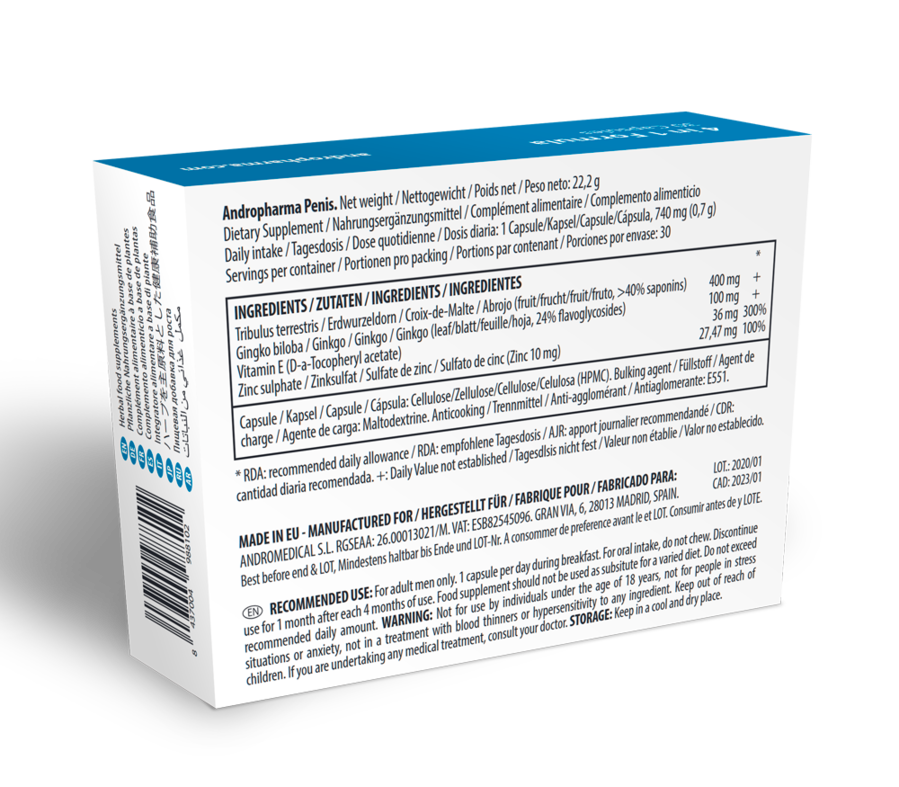 Suplemento Andropharma Penis | Para Aumento do Pênis e Potência Sexual